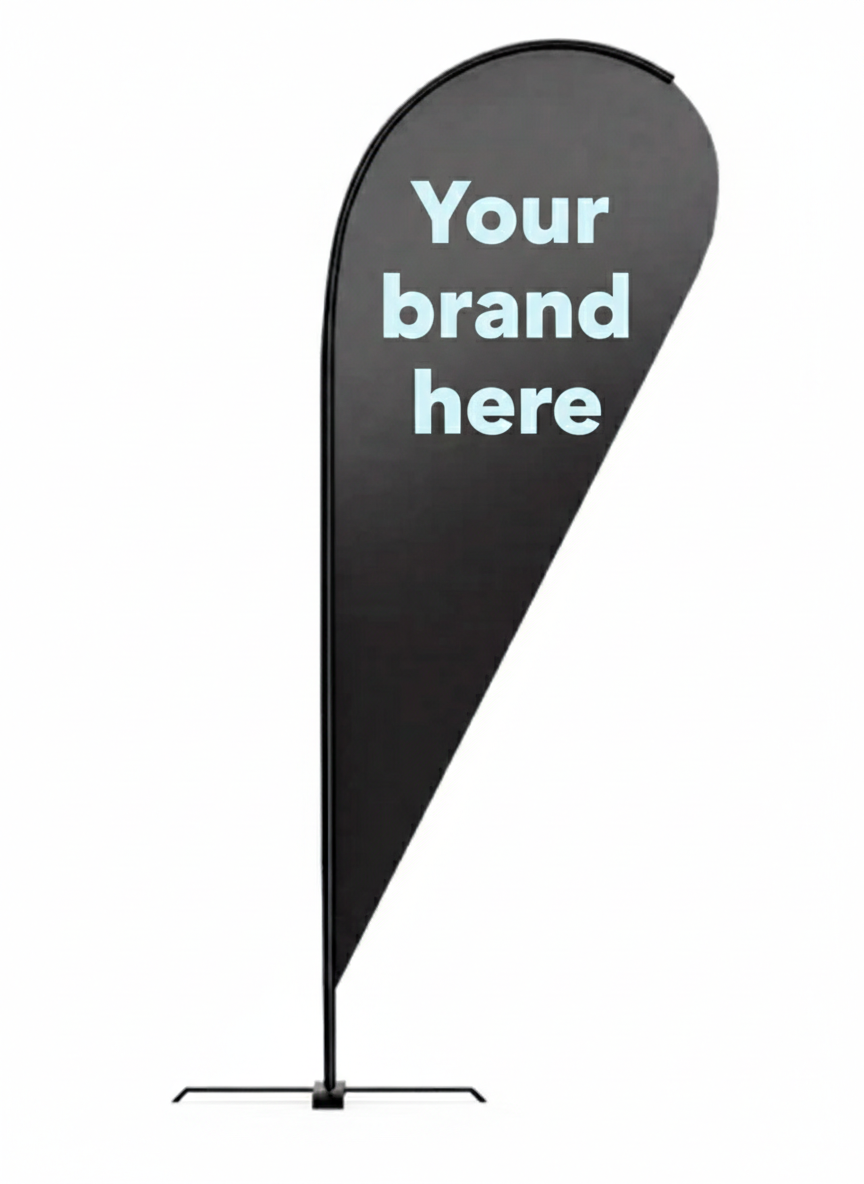 Premium Teardrop Flags configuration view