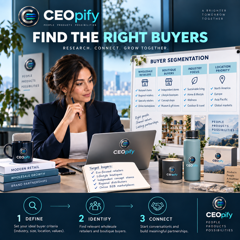 CEOpify branded concept, step 1 of 3: Reach new customers with cold email!