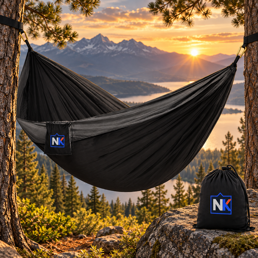 Con tu marca: La hamaca portátil Hangout™. Vista 1 del producto.