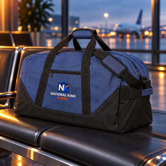 Con tu marca: Bolsa de lona bicolor. Vista 1 del producto.