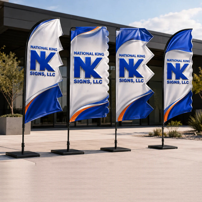 National King Signs square cover 1000 x 1000: 3D Festival & Event Flags — batch 05