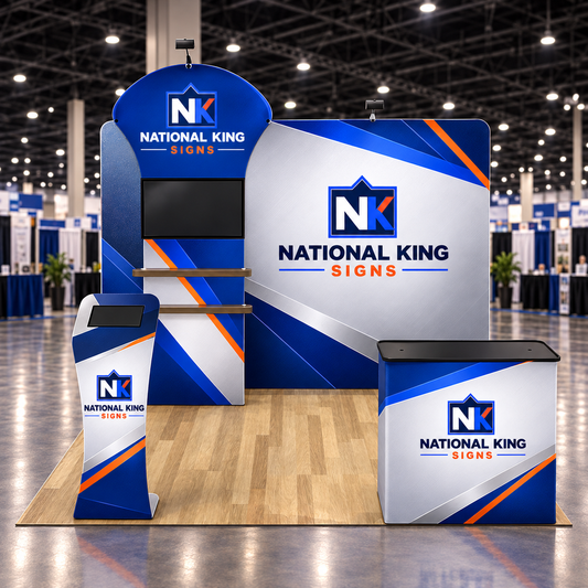 National King Signs square cover 1000 x 1000: 10' Premium Tradeshow Kits #5 — batch 05