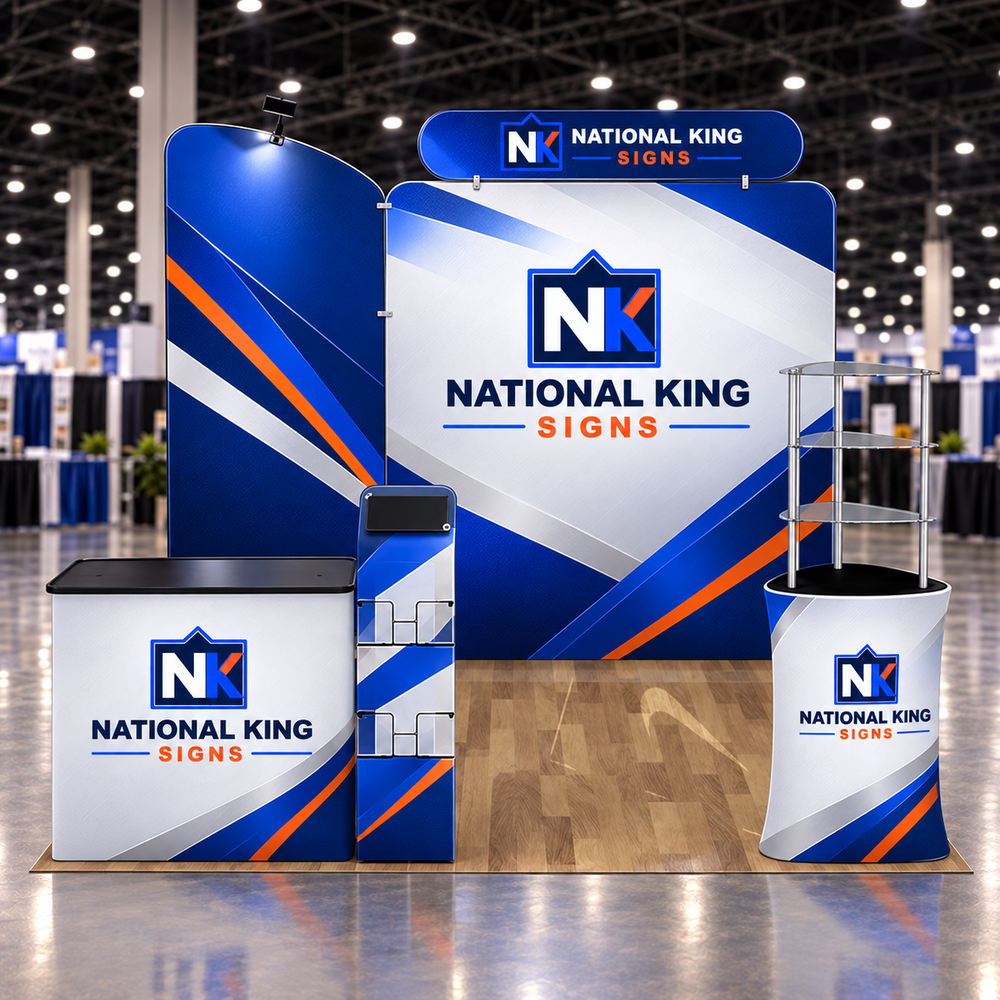National King Signs square cover 1000 x 1000: 10' Premium Tradeshow Kits#11 — batch 05