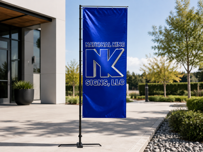 National King Signs AI branded hero 2026-09-06: Premium Rectangle Flags
