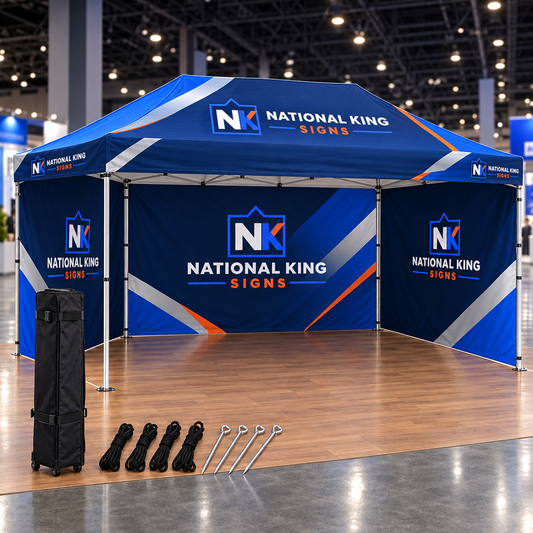 National King Signs square cover 1000 x 1000: 10'x20' Custom Tent Packages #6 — batch 06