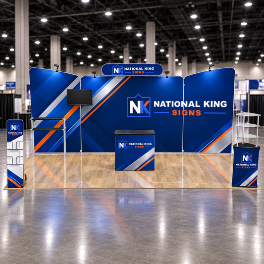 National King Signs square cover 1000 x 1000: 10'x20' Premium Tradeshow Kits #13 — batch 07
