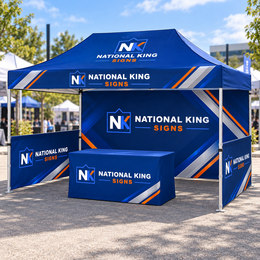 National King Signs square cover 1000 x 1000: 10x15ft Custom Tent Packages #2 — batch 07