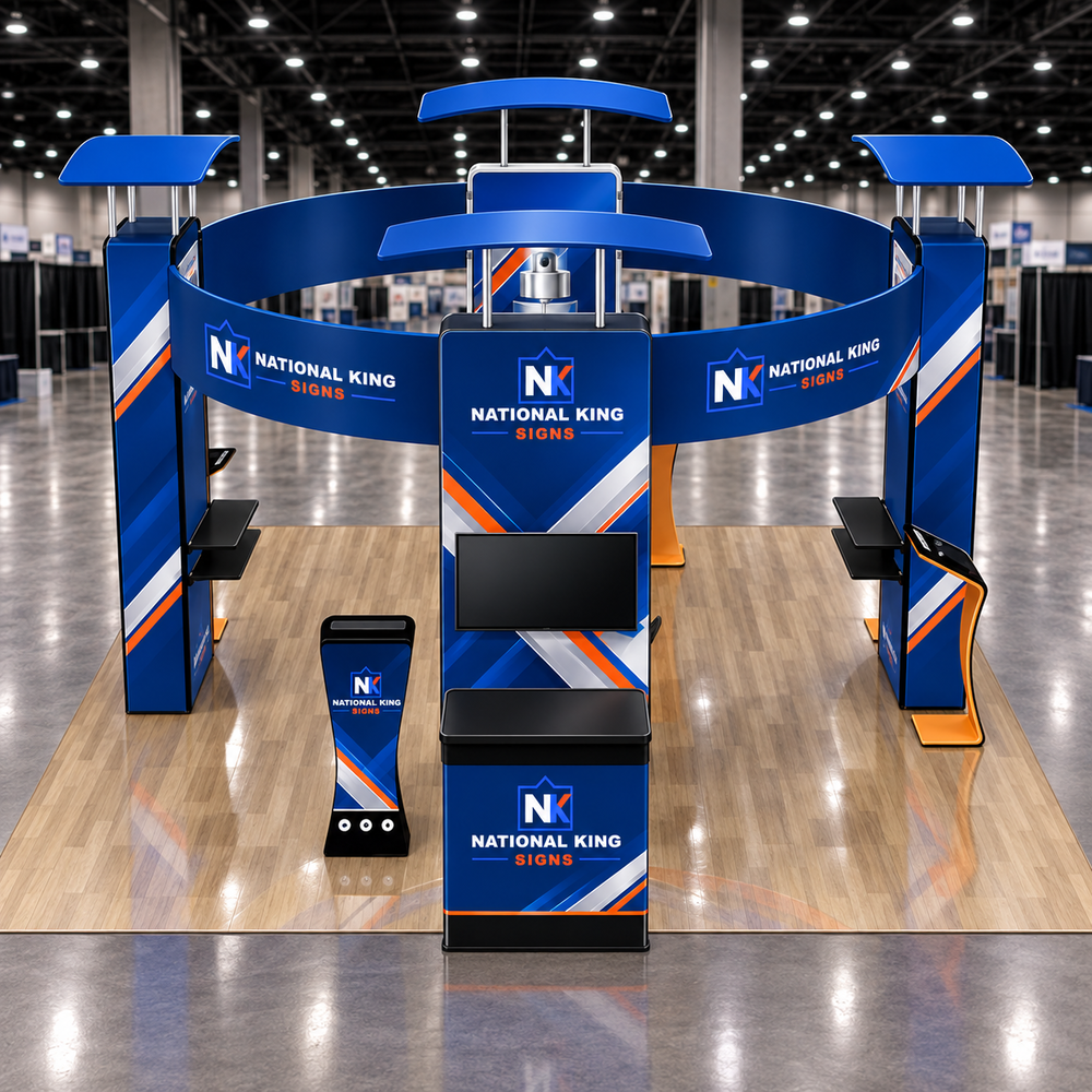 National King Signs square cover 1000 x 1000: 20'x20'Premium Tradeshow Kits #2 — batch 07