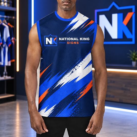 National King Signs square cover 1000 x 1000: 150GSM Mesh Jersey Crew Neck Sleeveless (Full Dye Sublimation) #500005 — batch 07