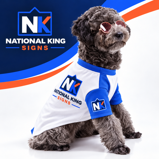 National King Signs square cover 1000 x 1000: 150GSM Mesh Jersey Pet Dog Short Sleeve (Full Dye Sublimation) #500054 — batch 07