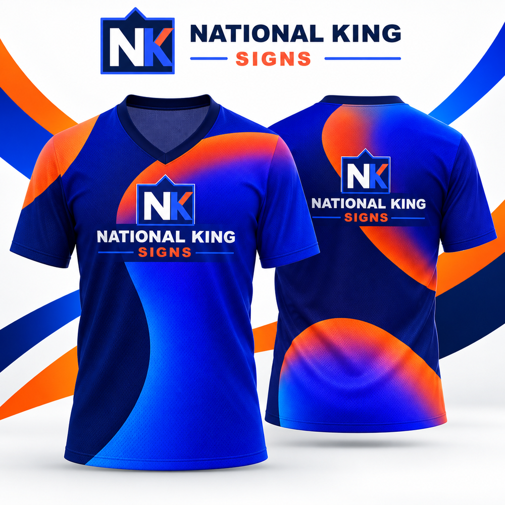 National King Signs square cover 1000 x 1000: 150GSM Mesh Jersey Short Sleeve V Neck (Full Dye Sublimation)#500001 — batch 07