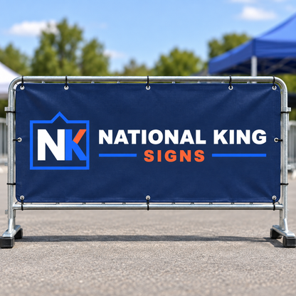 National King Signs square cover 1000 x 1000: Barricade Banners Graphic Only — batch 07