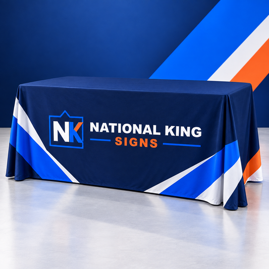 National King Signs square cover 1000 x 1000: Convertible Table Cloth (Full-Color Dye Sublimation, Full Bleed) — batch 07