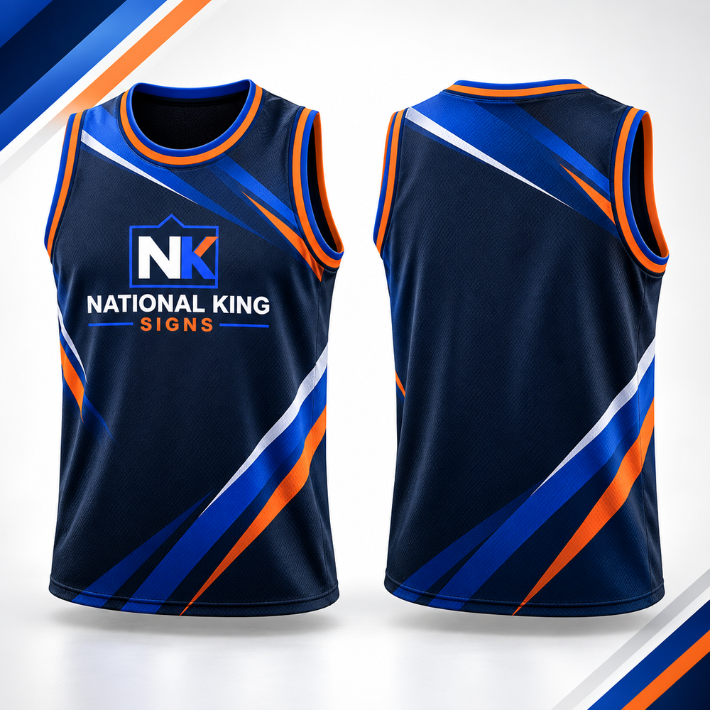 National King Signs square cover 1000 x 1000: Custom Sleeveless Crew-Neck Shirt — batch 08