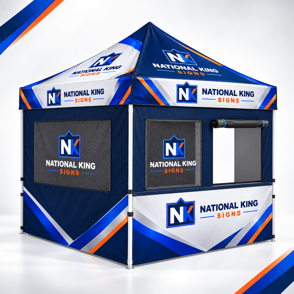 National King Signs square cover 1000 x 1000: 10' x 10' Food Concession Tent — batch 08