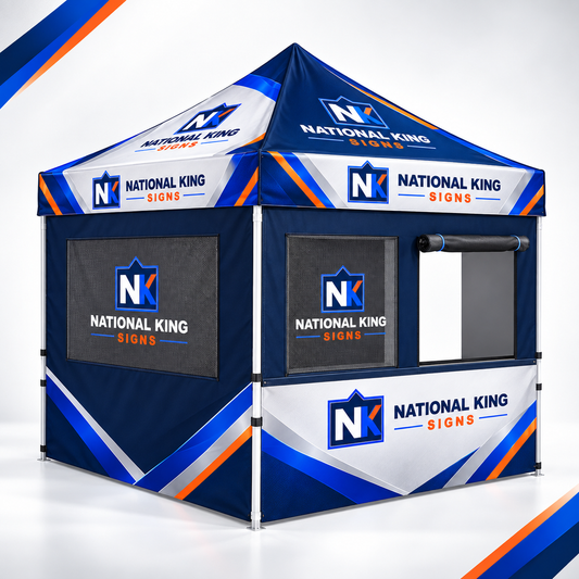 National King Signs square cover 1000 x 1000: 10' x 10' Food Concession Tent — batch 08