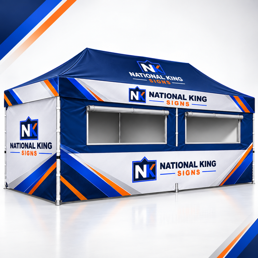 National King Signs square cover 1000 x 1000: 10' x 20' Food Concession Tent — batch 08