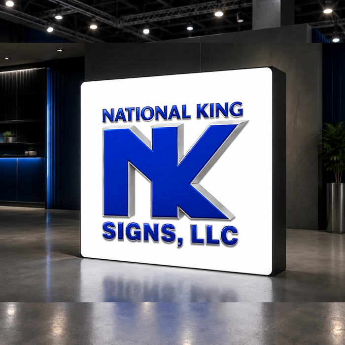 National King Signs square cover 1000 x 1000: 8ft SEG Backlit Popup Display — batch 03 v2