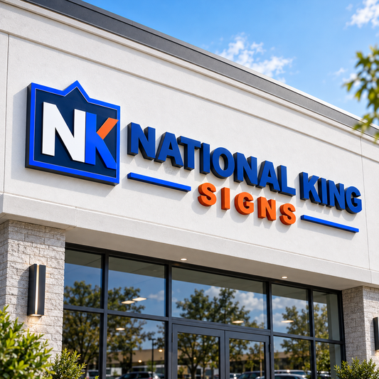 National King Signs square cover 1000 x 1000: Dimensional Storefront Letter Installation — batch 08