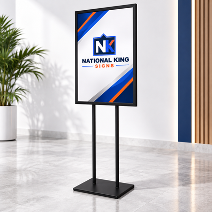 National King Signs square cover 1000 x 1000: Poster Display Stand — batch 08