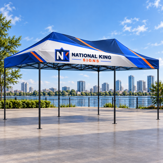 A medida: Carpa premium de aluminio negro de 20'. Vista 1 del producto.