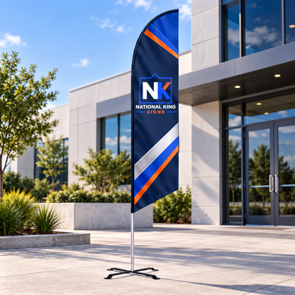 National King Signs square cover 1000 x 1000: Premium Angled Flags — batch 08