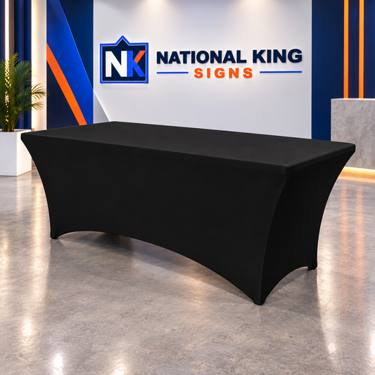 National King Signs square cover 1000 x 1000: Solid-Color Stretch Table Covers — batch 08