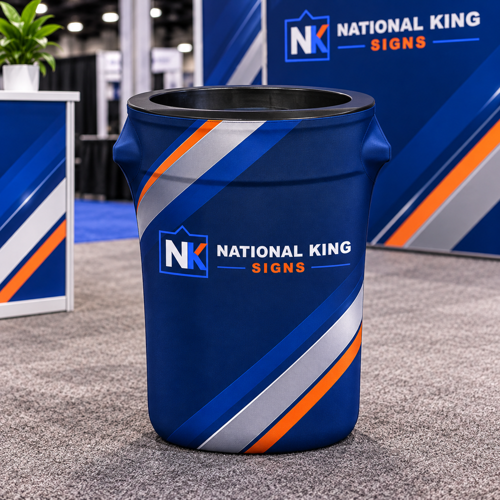 National King Signs square cover 1000 x 1000: Spandex Bin Covers — batch 08