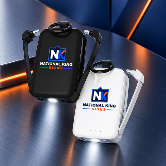 Con tu marca: Batería externa de 4000 mAh con linterna. Vista 1 del producto.