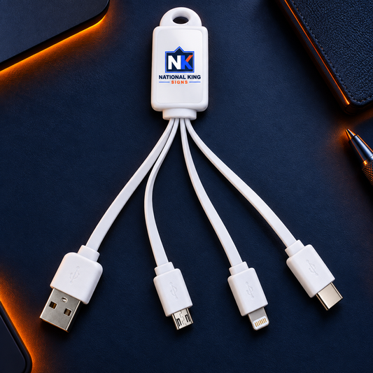 Con tu marca: Cable 4 en 1 Squid 2.0. Vista 1 del producto.