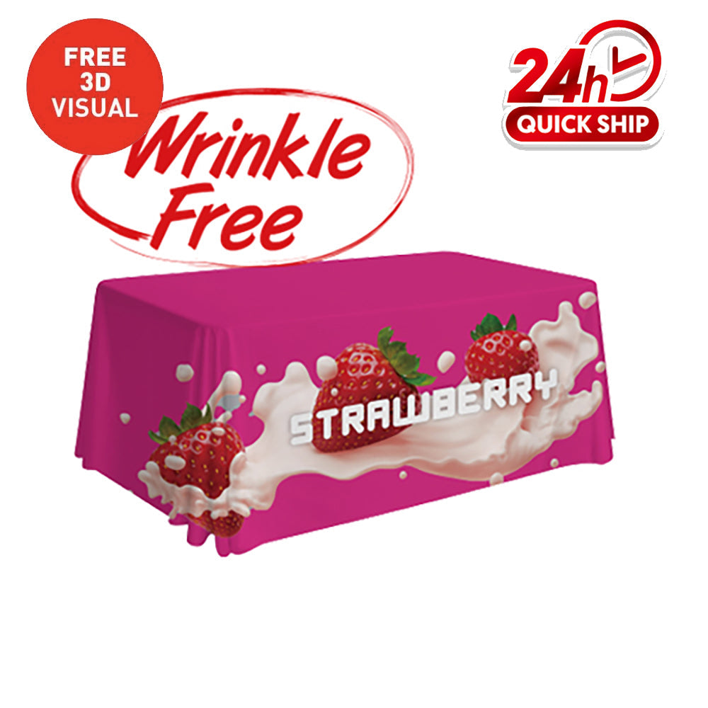 Premium Table Throw Wrinkle Free (Full-Color Dye Sublimation, Full Bleed)
