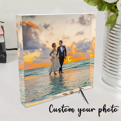 1PC Custom Photo   Acrylic Personalized Gift For Family Mom Friends Birthday Anniversary Wedding Valentine