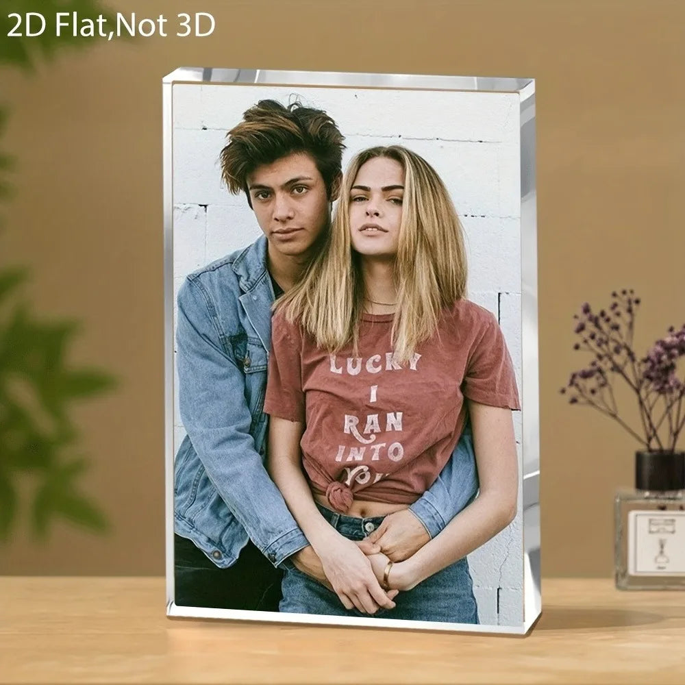 1PC Custom Photo   Acrylic Personalized Gift For Family Mom Friends Birthday Anniversary Wedding Valentine