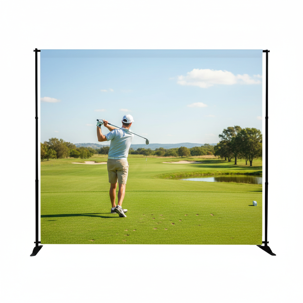 Step and Repeat Backdrop - product view 2