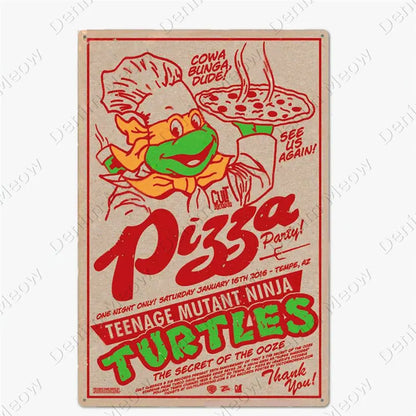Carteles metálicos de pizza para cocina y pizzería, 20 × 30 cm. Vista 27 del producto.