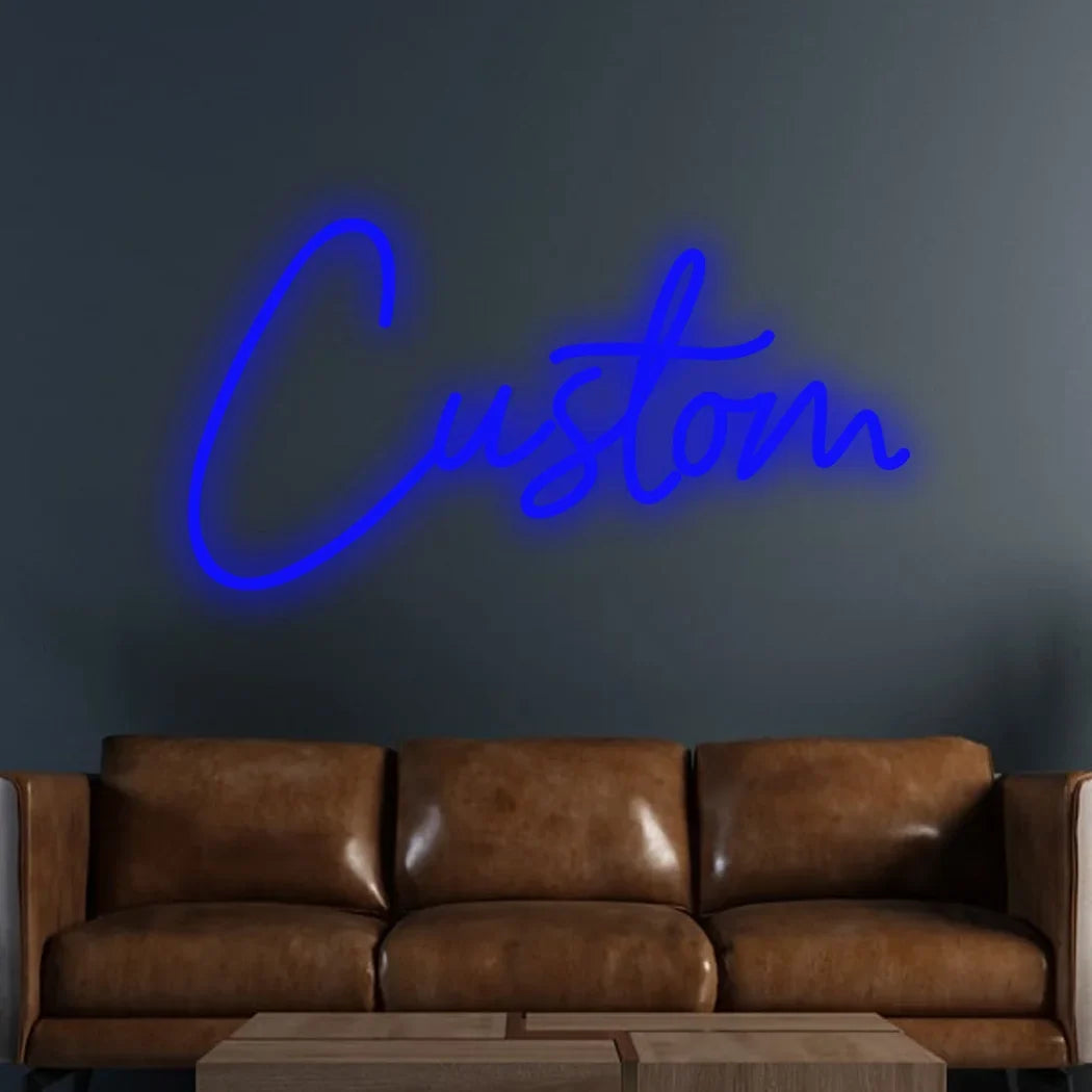 Cartel LED de estilo neón con texto personalizado — Opciones de diseño del proveedor. Vista 10 del producto.