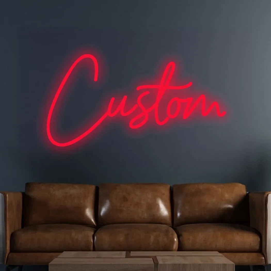 Cartel LED de estilo neón con texto personalizado — Opciones de diseño del proveedor. Vista 11 del producto.