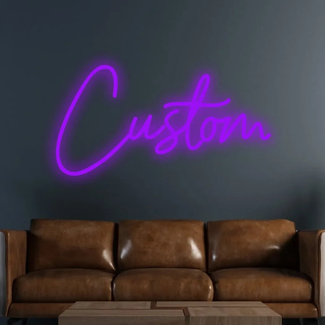 Cartel LED de estilo neón con texto personalizado — Opciones de diseño del proveedor. Vista 9 del producto.