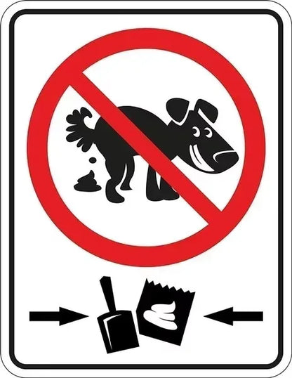 Carteles metálicos de prohibido orinar y advertencias humorísticas. Vista 11 del producto.