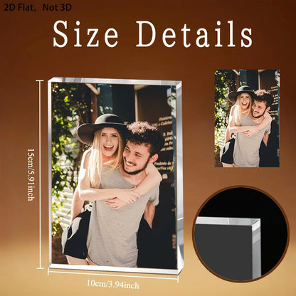 1PC Custom Photo   Acrylic Personalized Gift For Family Mom Friends Birthday Anniversary Wedding Valentine
