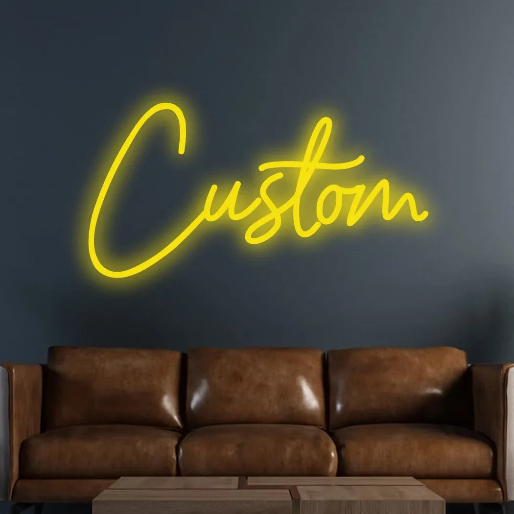Cartel LED de estilo neón con texto personalizado — Opciones de diseño del proveedor. Vista 16 del producto.