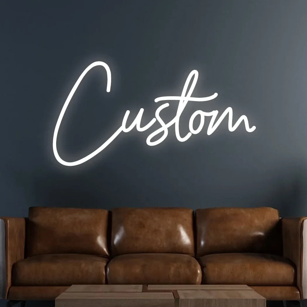 Cartel LED de estilo neón con texto personalizado — Opciones de diseño del proveedor. Vista 8 del producto.