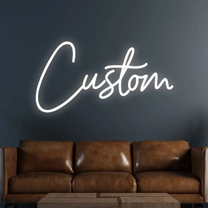 Cartel LED de estilo neón con texto personalizado — Opciones de diseño del proveedor. Vista 8 del producto.