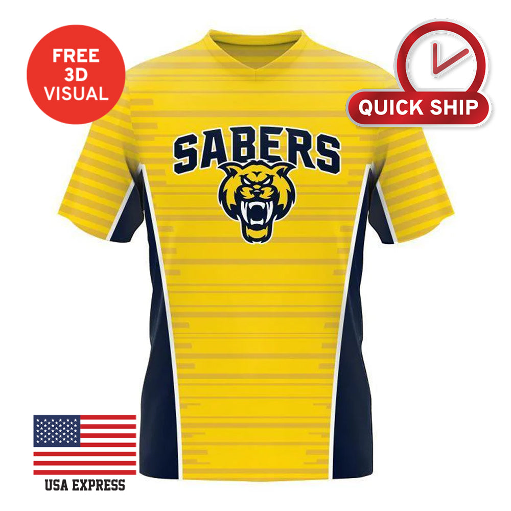 120GSM Milk Silk Short Sleeve V Neck (Full Dye Sublimation)#500043 – view 2