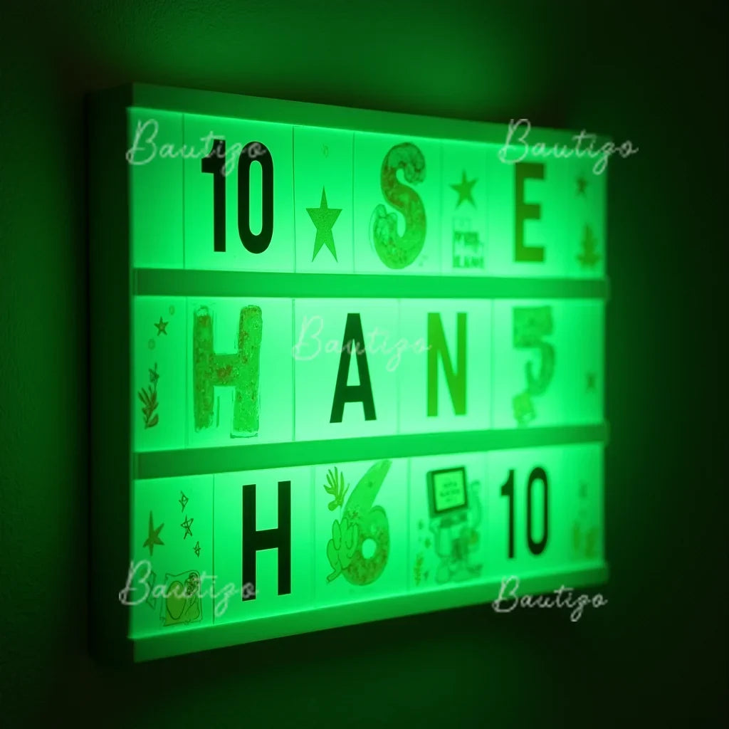 Cartel con caja de luz LED de acrílico de doble cara, personalizado. Vista 4 del producto.