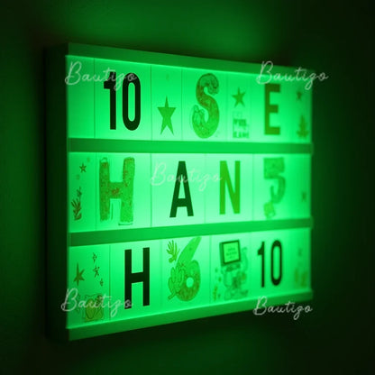 Cartel con caja de luz LED de acrílico de doble cara, personalizado. Vista 4 del producto.