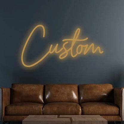 Cartel LED de estilo neón con texto personalizado — Opciones de diseño del proveedor. Vista 7 del producto.
