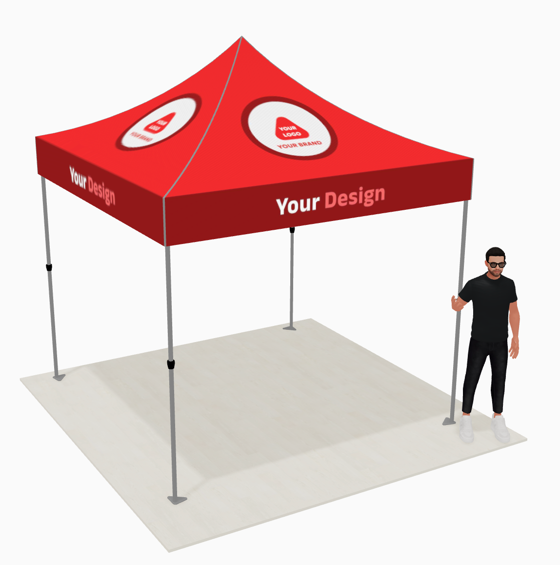 Event-Ready Custom Tent Configurator product view