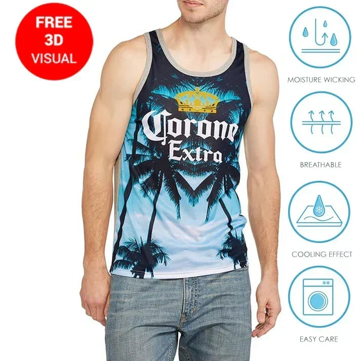A todo color: Camiseta sin mangas personalizada. Vista 6 del producto.