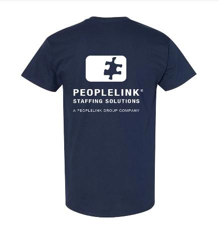 Equipo privado: Camiseta Peoplelink Staffing - Azul marino. Vista 2 del producto.